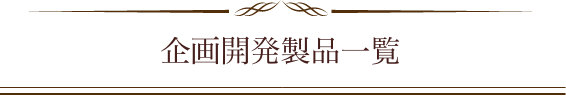 企画開発製品一覧